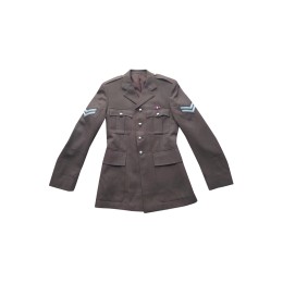 Designed brown retro women's suit jacket, customized spring and autumn wool uniforms, coat with bright silver buttons with badge, Leka uniform SGU006 Designed brown retro women's suit jacket, customized spring and autumn wool uniforms, coat with bright silver buttons with badge, Leka uniform SGU006